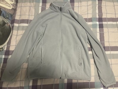 Amazon Essentials Womens Large Light Blue Full Zip Fleece Jacket Soft Cozy