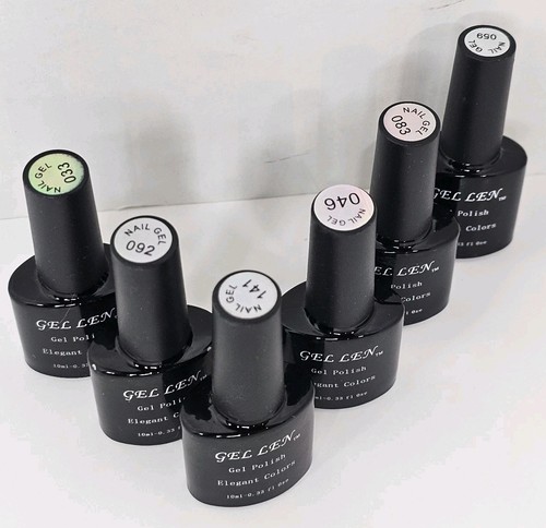 Gellen Elegant Colors Gel Nail Polish 10 mL - Lot of 6 (33, 46, 59, 83, 92, 141) - Picture 3 of 14