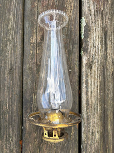 Lampe à Huile Louis-Philippe 1840 Signée Hadrot Lampiste Paris - En Laiton Et Verre - Style XIXe Siècle