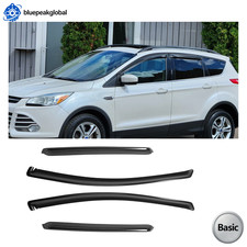 Fits 2013-2019 Ford Escape 4pcs In-channel Window Visors Vent Rain Sun Guard