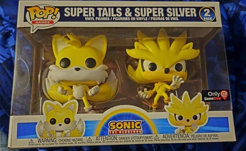 Funko Pop! Sonic the Hedgehog - Super Tails & Super Silver - 2 Pack Exclusive