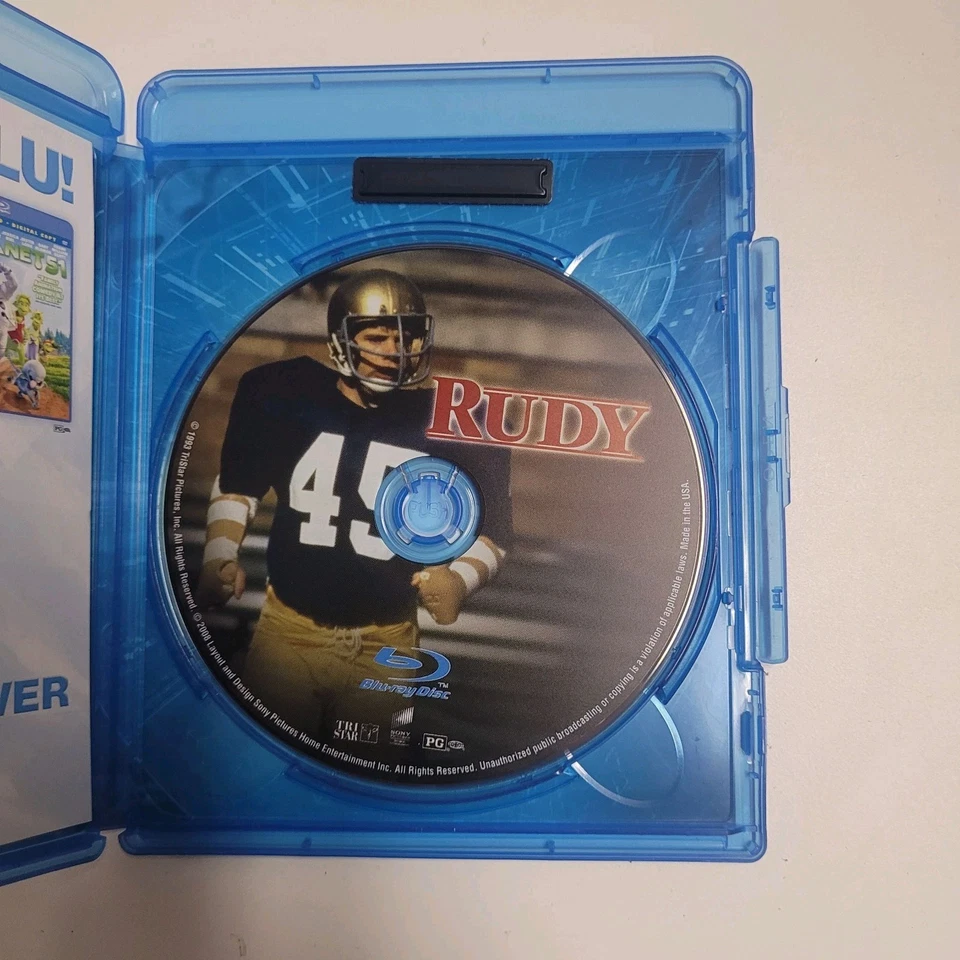 Rudy Blu Ray, Notre Dame underdog movie - Image 3 of 3