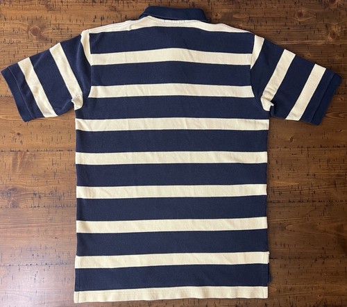 Polo Ralph Lauren Poloshirt Kurzarm Herren Large gestreift blau gelb Baumwolle " - Bild 2 von 9