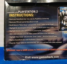 Gameshark 2 For PlayStation 2 PS2 Console GS 2 Lite Game Cheat Codes Disc