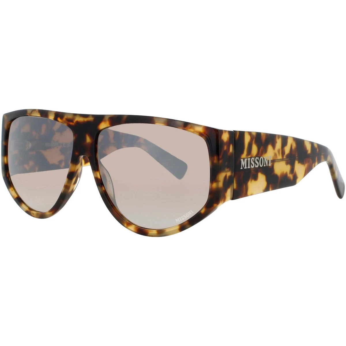 Missoni MIS 0139 Shield Sunglasses (Authentic). Missoni sunglasses: gold & teal metallic round frame main image 3