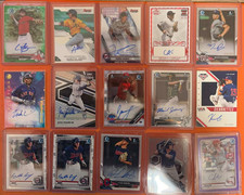 (41) BASEBALL TOPPS BOWMAN PANINI CARD LOT 2020 2021 2024 #'D 1ST BOWMAN RC