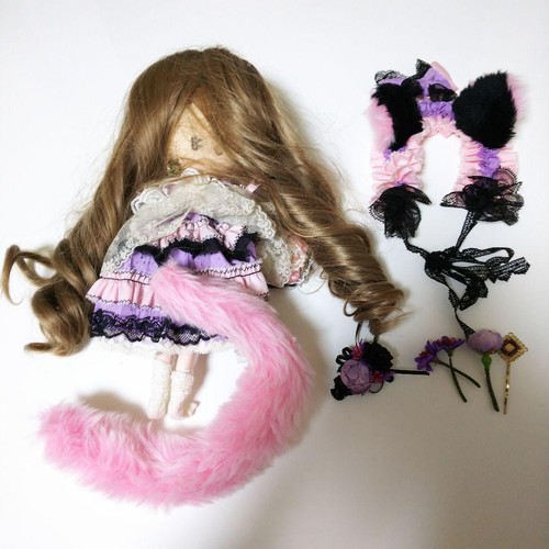 Muñeca Blythe personalizada estilo abrazo lavanda única hecha a mano - Imagen 4 de 10