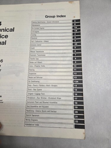 1974 Jeep Dealer Technical Service Shop Manual CJ Cherokee Wagoneer Truck - Foto 3 di 9
