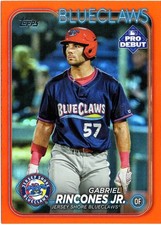 2024 Topps Pro Debut Baseball Gabriel Rincones Jr. Orange Foil /25 #PD-54