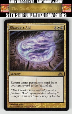 Magic_the_gathering Dragon's Maze #89 Obzedat's Aid