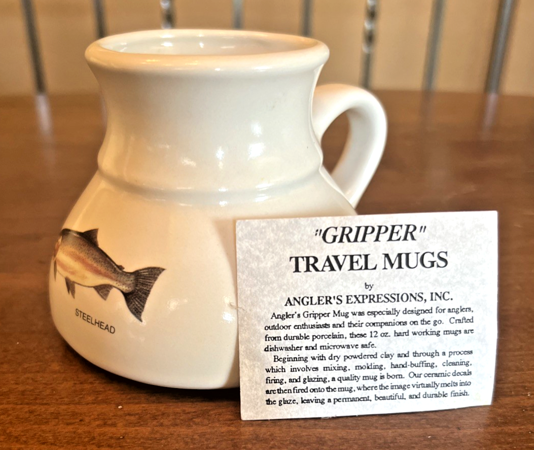 Geoff Hager Angler's Expressions Ceramic 'Gripper' Travel Mug