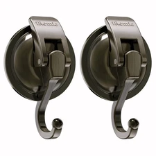 iRomic Heavy Duty Vacuum Suction Cup Hooks 2Pack for Shower,Glass Window,Kitc...