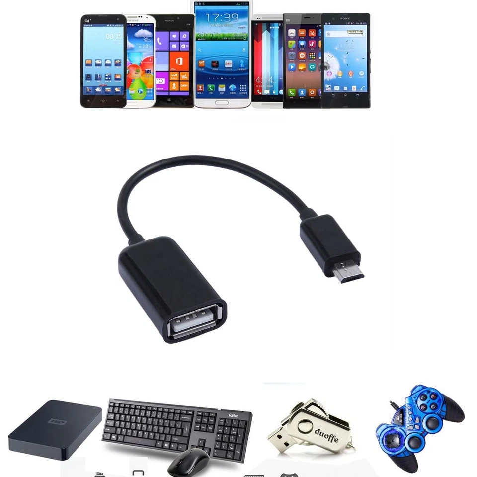 USB Host OTG Adapter Cable For Samsung Galaxy Tab 4 SM-T231 7.0" Tablet PC_x9 - Image 4 of 4