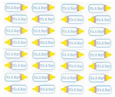 Frances Meyer BABY Boy Scrapbook Stickers 8 Sheets It's a BOY Baby Bottle