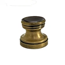 LOT OF 10 ANT BRASS LAMP SHADE FINIAL BASE-MAKE YOUR OWN-FINIAL THREAD TV-1377AB