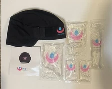 IceKap,Cold Cap, Adjustable Compression w Swappable Gel Packs, XL, machine wash
