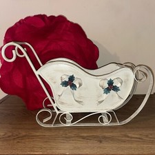 Gold Sleigh Christmas Centerpiece Decor