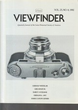 Viewfinder - Qtr Journal of the Leica Historical Society of America 1992 KL4220