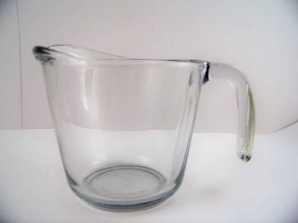 Clear Glass Plain Serving Pitcher 2 cup | eBay