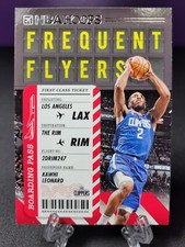 Kawhi Leonard 2020 Panini Hoops Basketball Card 💎 Frequent Flyers Clippers NBA