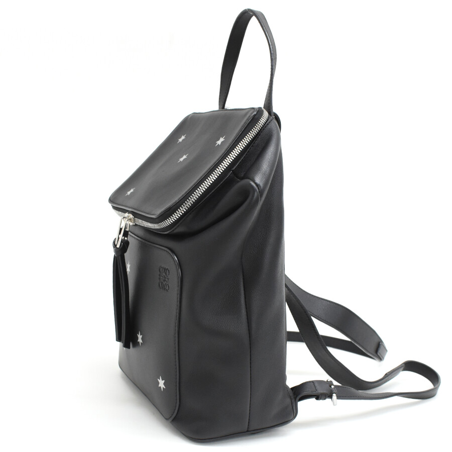 Auth LOEWE Goya Star Backpack Black Leather T00J | eBay