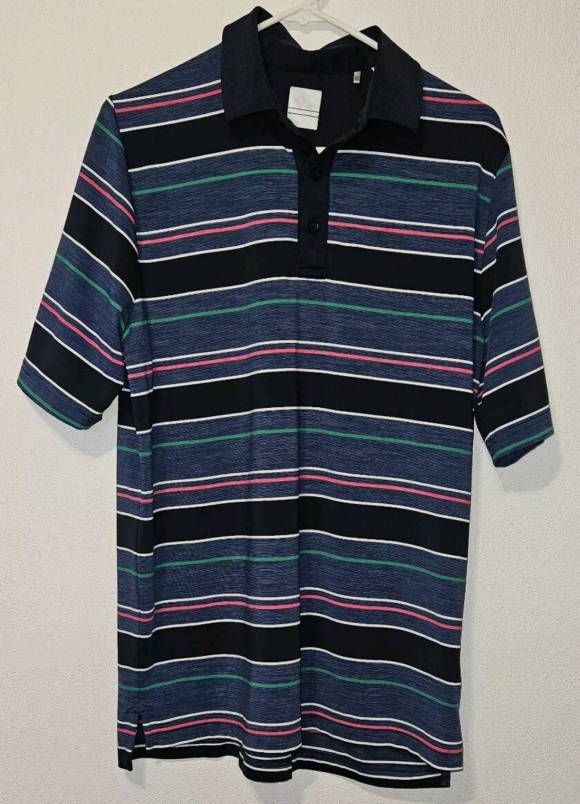 Callaway Opti Dri Mens Short Sleeve Golf Polo Medium Blue Striped-image