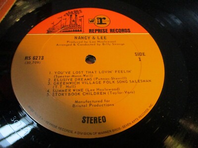 1968 NANCY SINATRA & LEE HAZLEWOOD Nancy & Lee Stereo LP Reprise