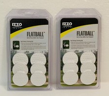 2 IZZO Golf Flatball Training Aid Practice Golf Swing and Fairway Made in USA
