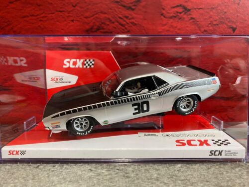 SCX 1/32 Analog Plymouth Trans Am Silver Barracuda 1970 - 10432 - New - Picture 1 of 8