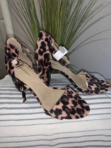 old navy leopard heels