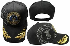 Air Force Crest Active Duty Feather Feathers Egg USAF Embroidered Ball Cap Hat