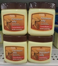 Lot of 4 Personal Care Petroleum Jelly Cocoa Butter Scented 3.53 oz 100% Pure 