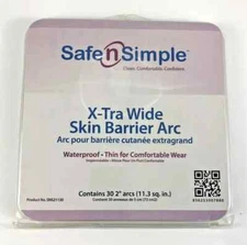 30 Safe n' Simple SNS21130 Ostomy X-Tra Wide Skin Barriers 2" Arc