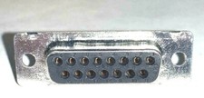 LOT OF 25 NEW 15-PIN FEMALE SOLDER CUP D-SUB CONNECTORS