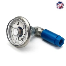 Fuel Rail Pressure Gauge Kit with Ford Service Port Schrader Valve Adapter 