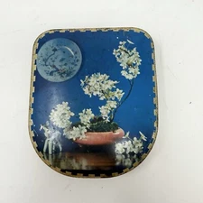 VTG 1950s Edward Sharp & Sons Ltd Toffee Candy Tin Madison Kent England Flowers