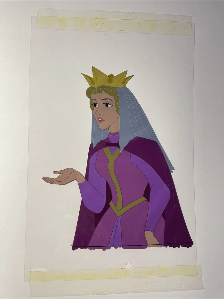 SLEEPING BEAUTY Animation Cels Walt Disney Production Art SCREEN USED AURORA - Image 4 of 4