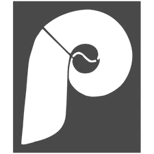 8"x9.5" Clear Plastic Stencil - Phillies P (SC765)*****