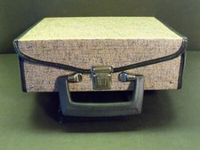 Vintage 16 Cassette Tape Briefcase Type Storage Case