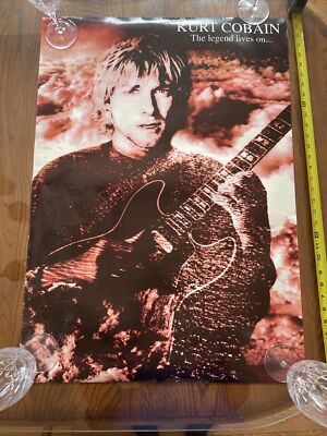  COBAIN ポスター vintage Nirvana Vintage Nirvana Poster Kurt Cobain 33 X 23.5 Inches Legend Lives