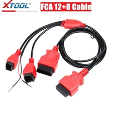 XTOOL FCA 12+8 Adapter For Chrysler OBD2 Connector 12 to 8 Pin Diagnostic Cable