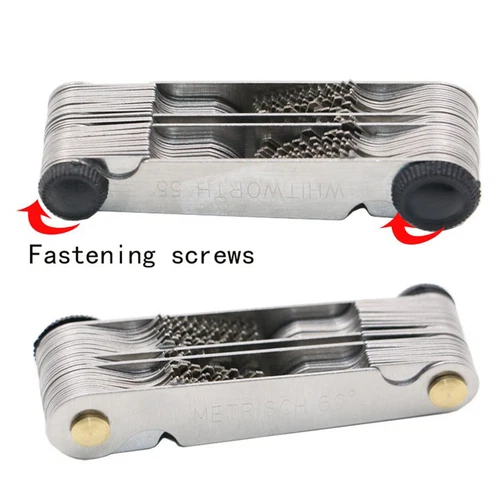 60 Grad Gewindelehre Gewindeschablone Metrisch Zoll 52 Blatt 0,25 - 6 mm - Picture 6 of 12