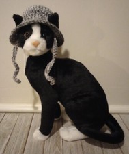 crochet-handmade-pet-cat-hat-bucket-brim-xs-small-breed-dog-gray-ombre