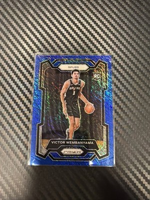 美品 Topps2023 WEMBAYAMA ウェンバンヤマ RC ミニパラレル 2023 VICTOR WEMBANYAMA Panini Prizm BLUE SHIMMER FOTL Rookie /35