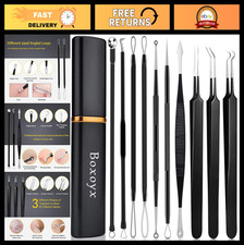 10-Piece Pimple Popper Tool Kit - Blackhead Remover  Comedone Extractor Set for