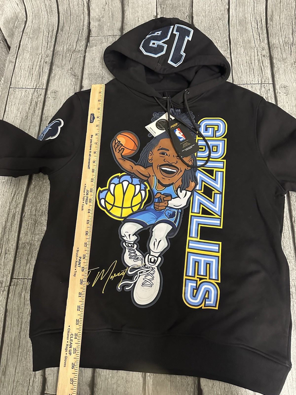 NWT Men’s Pro Standard Memphis Grizzlies Ja Morant Hoodie Black Large 