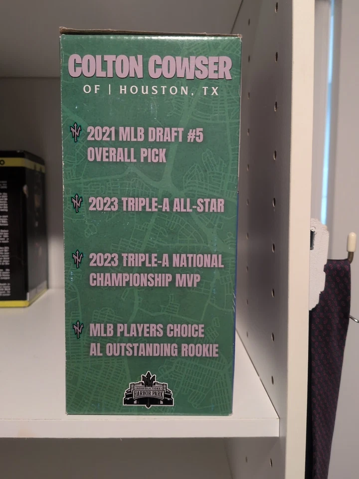 Figura Norfolk Tides Colton 'Air' Cowser Bobblehead Baltimore Orioles MLB SGA Foto 3 de 3