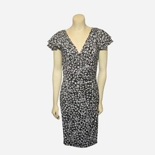 Ralph Lauren Black and Cream Patterned Dress