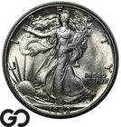 1942 Walking Liberty Half Dollar, Uncirculated BU++