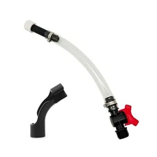 2 PCS Racing Fuel Filler Hose Kit, Flexible Durable Hose with Switch Control 